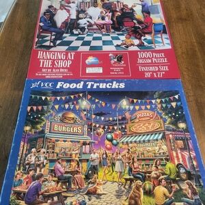 Hanging at the Shop and Food Trucks Jigsaw Puzzles